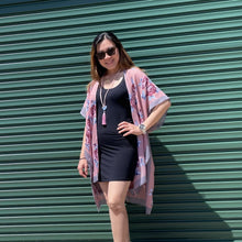 Load image into Gallery viewer, THSK1064: Pink: Floral Print Kimono
