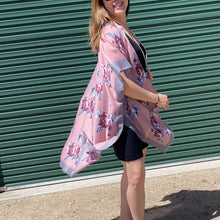 Load image into Gallery viewer, THSK1064: Pink: Floral Print Kimono