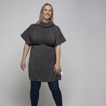 Load image into Gallery viewer, Cowl Neck Poncho | Grey
