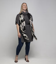 Load image into Gallery viewer, THSP1025: Grey: Cowl Neck Poncho