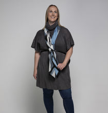 Load image into Gallery viewer, THSP1025: Grey: Cowl Neck Poncho