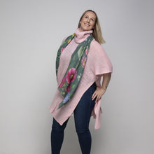 Load image into Gallery viewer, THSP1026: Pink: Cowl Neck Poncho