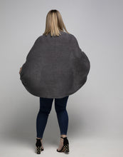 Load image into Gallery viewer, THSP1028: Grey: Bat Wing Cardigan Cape
