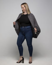 Load image into Gallery viewer, THSP1028: Grey: Bat Wing Cardigan Cape