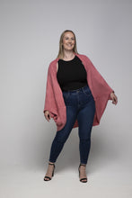 Load image into Gallery viewer, THSP1029: Coral Pink: Bat Wing Cardigan Cape