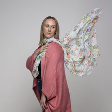 Load image into Gallery viewer, THSP1029: Coral Pink: Bat Wing Cardigan Cape