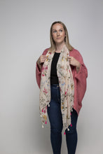 Load image into Gallery viewer, THSP1029: Coral Pink: Bat Wing Cardigan Cape