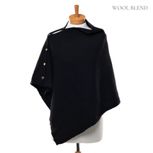 Load image into Gallery viewer, THSP1032: Black: Angie Poncho