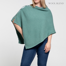 Load image into Gallery viewer, THSP1035: Teal: Angie Poncho