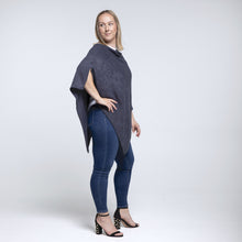 Load image into Gallery viewer, THSP1038: Navy: Pearl Poncho