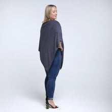 Load image into Gallery viewer, THSP1038: Navy: Pearl Poncho