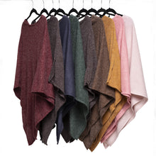 Load image into Gallery viewer, THSP1038: Navy: Pearl Poncho
