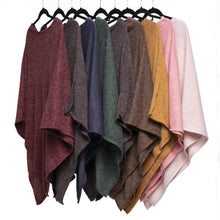 Load image into Gallery viewer, THSP1046: Burgundy: Pearl Poncho