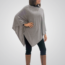 Load image into Gallery viewer, THSP1056: Grey: Pearl Poncho