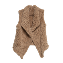 Load image into Gallery viewer, THSP1060: Camel: Plush Faux Fur Vest