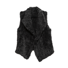Load image into Gallery viewer, THSP1062: Black: Plush Faux Fur Vest
