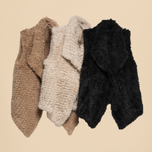Load image into Gallery viewer, THSP1062: Black: Plush Faux Fur Vest