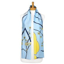 Load image into Gallery viewer, THSS2138: Sky Blue: Cherry Bloom Scarf
