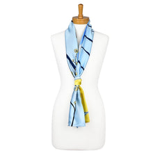 Load image into Gallery viewer, Cherry Bloom Scarf | Sky Blue
