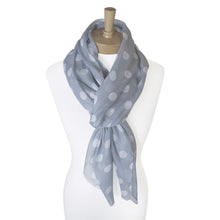 Load image into Gallery viewer, M Polka Dot Scarf | Grey
