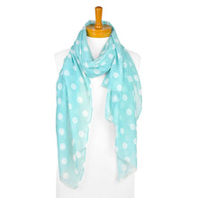 Load image into Gallery viewer, THSS2306: Light Green: M Polka Dot Scarf