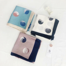 Load image into Gallery viewer, THSS2331: Aqua: Dotted Square Scarf