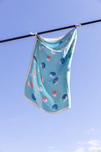 Load image into Gallery viewer, THSS2331: Aqua: Dotted Square Scarf
