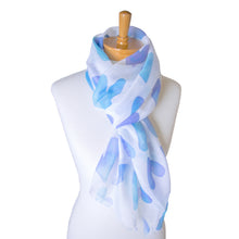 Load image into Gallery viewer, THSS2349: Blue: Hearts Scarf