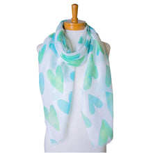 Load image into Gallery viewer, Hearts Scarf | Green
