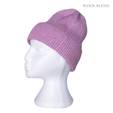 Load image into Gallery viewer, Twisted Rib Stitch Beanie | Light Magenta
