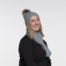 Load image into Gallery viewer, THSS2434: Duck Egg Blue: Cable Rib Scarf