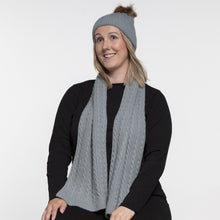 Load image into Gallery viewer, THSS2434: Duck Egg Blue: Cable Rib Scarf - J'adore Gifts