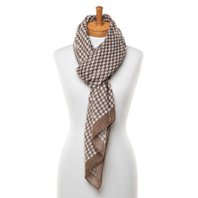 Load image into Gallery viewer, THSS2494: Mocha: Tetris Scarf - J'adore Gifts
