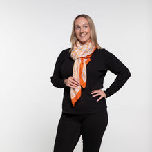 Load image into Gallery viewer, THSS2498: Orange: Victoria Scarf
