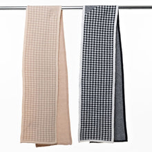 Load image into Gallery viewer, THSS2506: Latte: Houndstooth Chevron Scarf