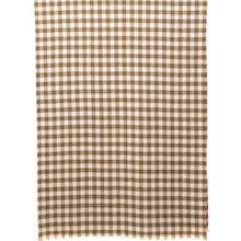 Load image into Gallery viewer, THSS2522: Dark Olive: Small Gingham Scarf