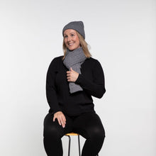 Load image into Gallery viewer, THSS2551HX: Medium Grey : Braid Knit Scarf