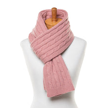 Load image into Gallery viewer, THSS2552HX: Blush Pink : Braid Knit Scarf