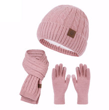 Load image into Gallery viewer, THSS2552HX: Blush Pink : Braid Knit Scarf