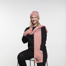 Load image into Gallery viewer, THSS2552HX: Blush Pink : Braid Knit Scarf