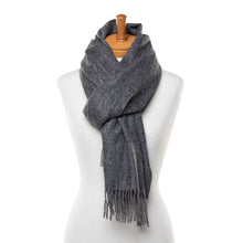 Load image into Gallery viewer, THSS2562: Charcoal: Luxe Soft Plain Scarf
