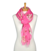 Load image into Gallery viewer, Watercolour Flowers Scarf | Pink
