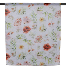 Load image into Gallery viewer, THSS2566: White: Watercolour Flowers Scarf