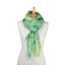 Load image into Gallery viewer, Native Australian Flower Scarf | Green
