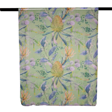 Load image into Gallery viewer, Native Australian Flower Scarf | Green

