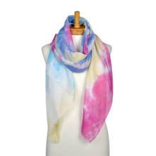 Load image into Gallery viewer, THSS2580: Rainbow: Tie Dye Scarf