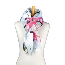 Load image into Gallery viewer, THSS2584: Multi: Watercolour Butterfly Scarf