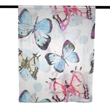 Load image into Gallery viewer, THSS2584: Multi: Watercolour Butterfly Scarf