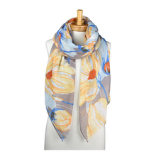 Load image into Gallery viewer, THSS2605: Grey: WindFlower Scarf
