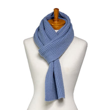 Load image into Gallery viewer, THSS2616: Egyptian Blue: Rib Scarf
